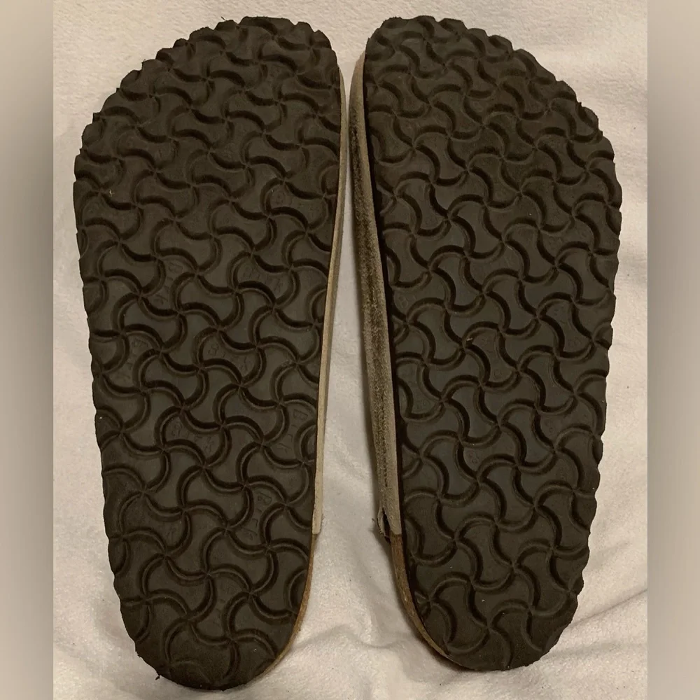 Birkenstock Tokio Men's Clogs Suede Leather Slide Sandal Taupe Size 45/12 - 12.5 - Picture 10 of 16